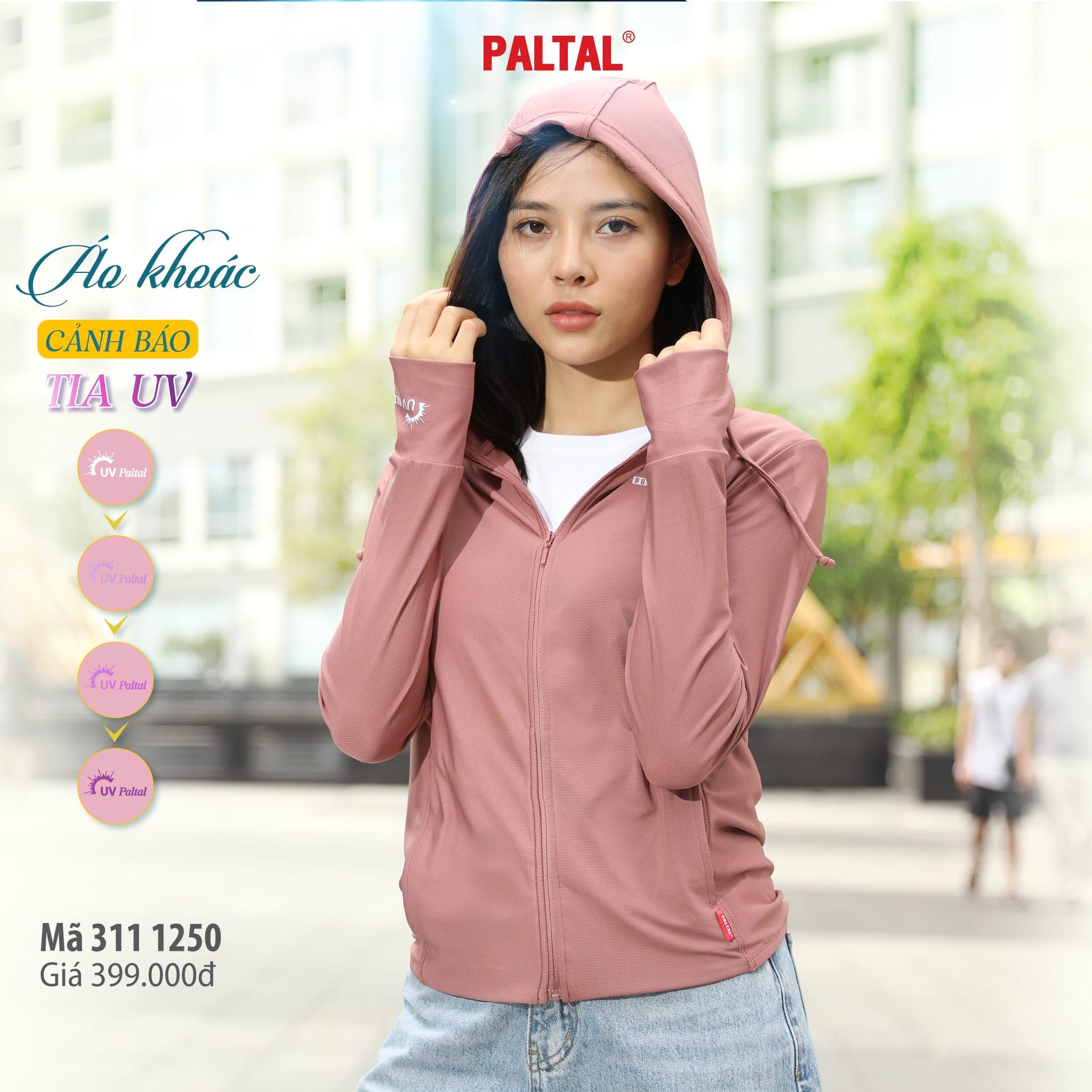 BST Áo khoác nữ chống nắng, chống UV chất poly cát mỏng nhẹ  311p 1247 / 1250 / 1274 / 1296