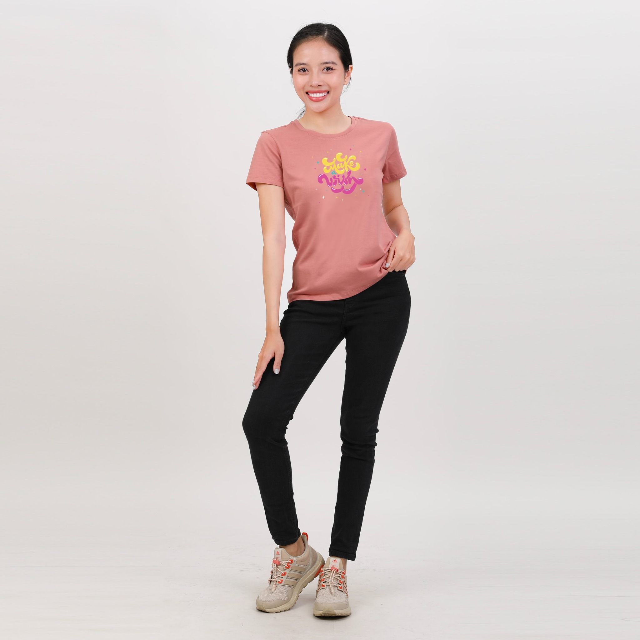 Áo thun nữ tay ngắn Form Suông chất cotton siêu mát 020p 0312