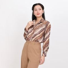 Áo Sơ Mi Tay Dài Thời Trang Chất Lụa Nhung 260p 0333
