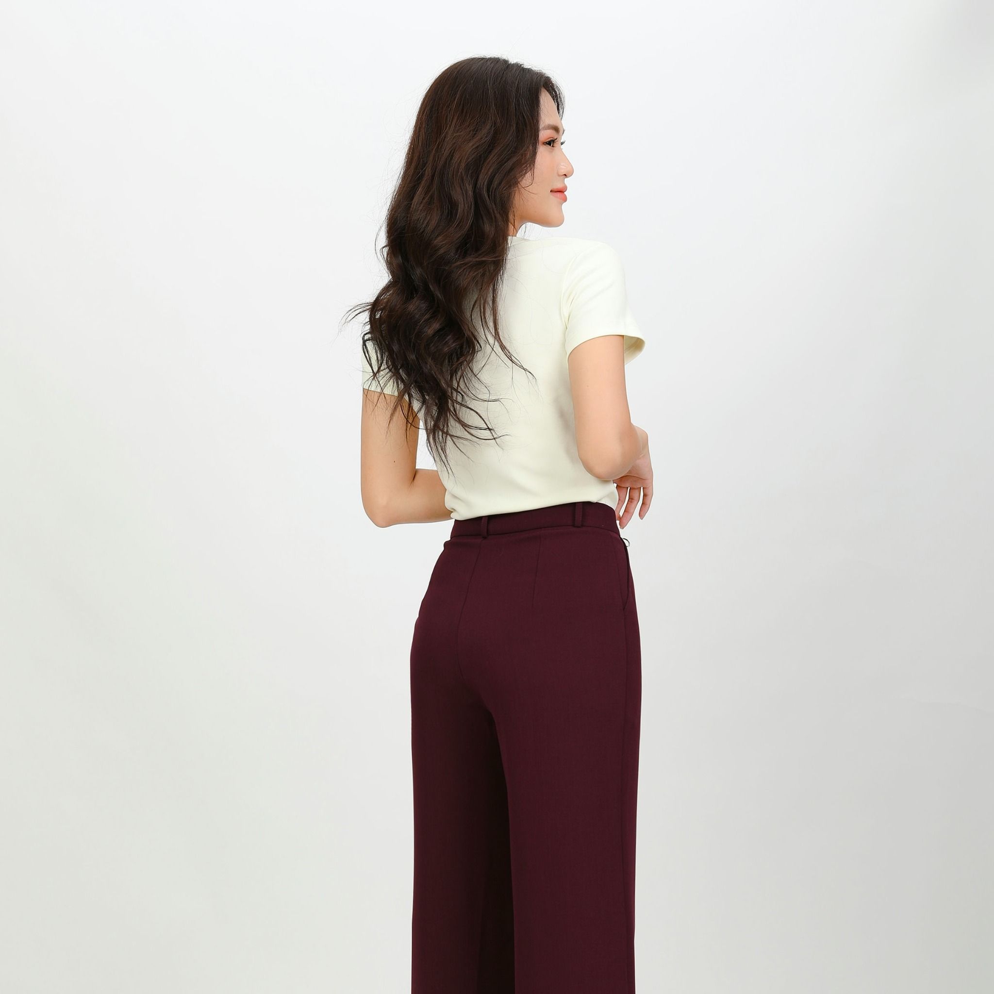 Quần dài form suông chất LYOCELL QD 578p 8523