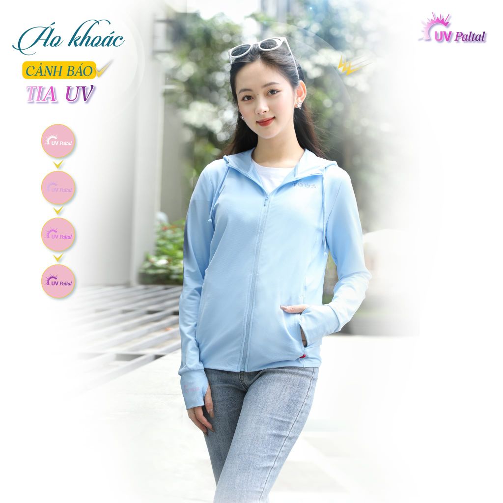 Áo khoác chống nắng cao cấp poly cát logo UV đổi màu 311p 1246