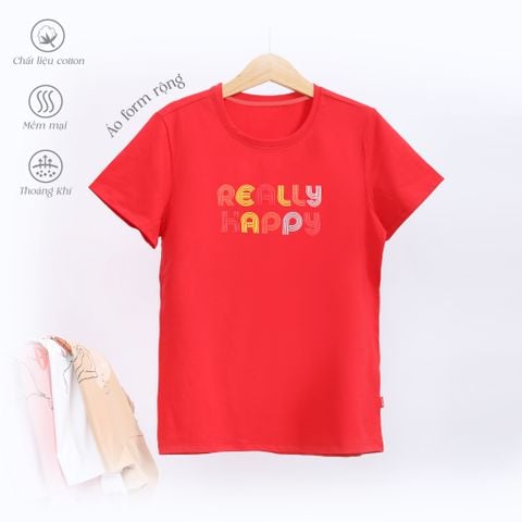 Áo thun nữ tay ngắn chất cotton siêu mát form rộng 020p 0240
