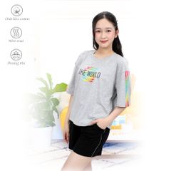 Set đồ bộ nữ kiểu quần đùi tay ngắn chất cotton siêu mát 195p 5168