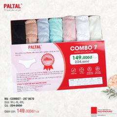 Combo 7 quần lót cao cấp paltal ql 287p 8670