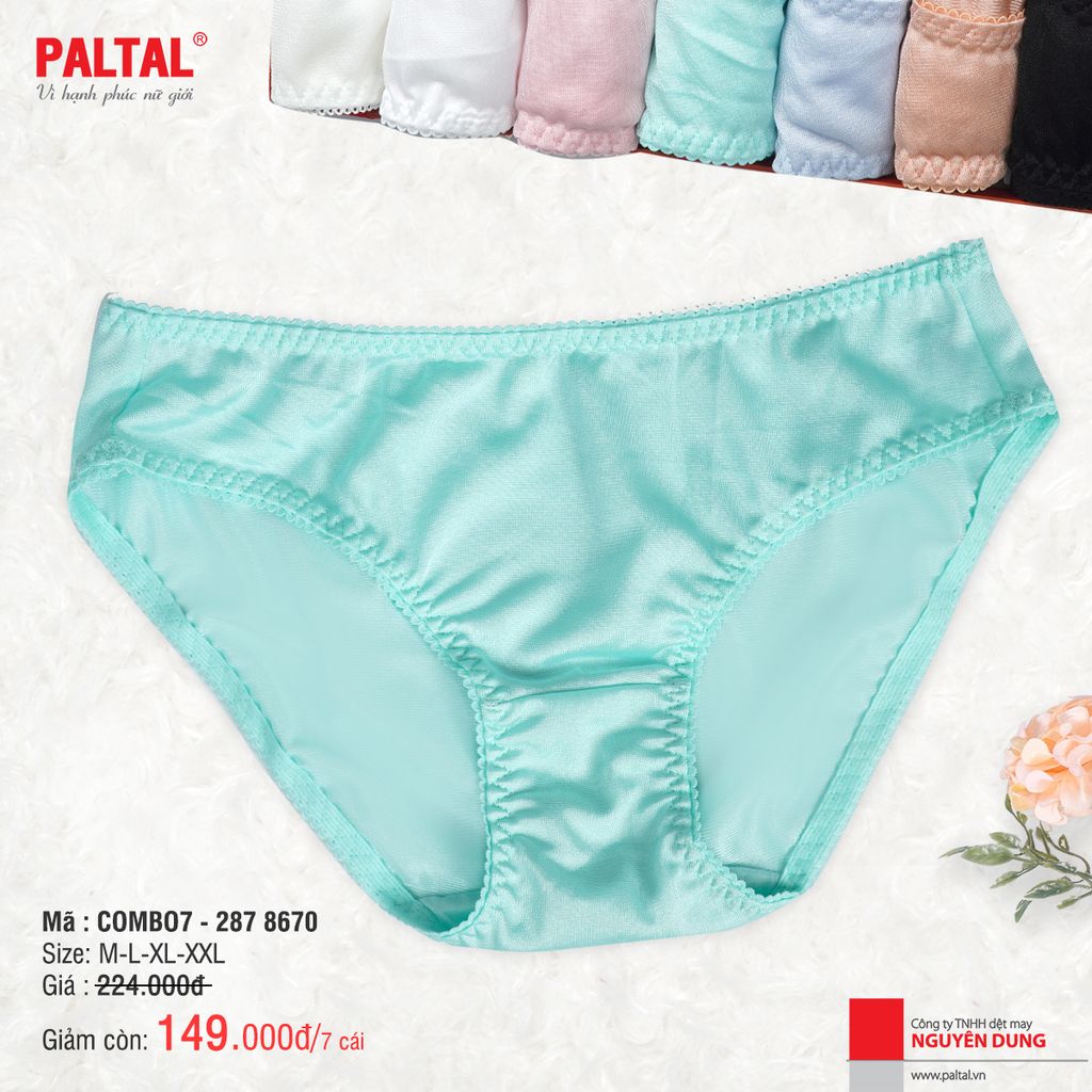 Combo 7 quần lót cao cấp paltal ql 287p 8670