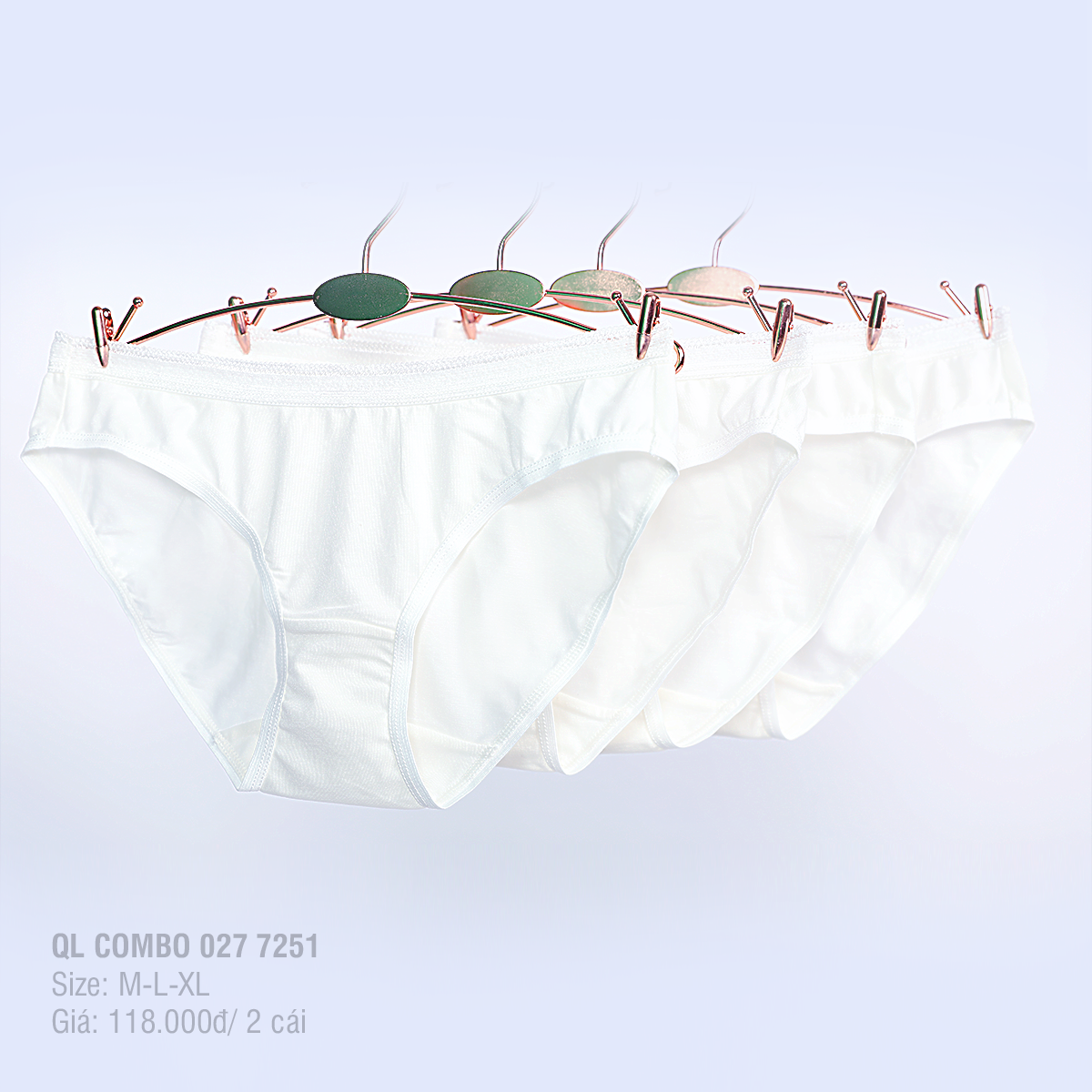 Combo 02-06-10 quần lót nữ chất cotton siêu mát 027p 7251