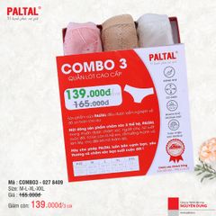 Combo 3 quần lót cotton nữ 027p 8409