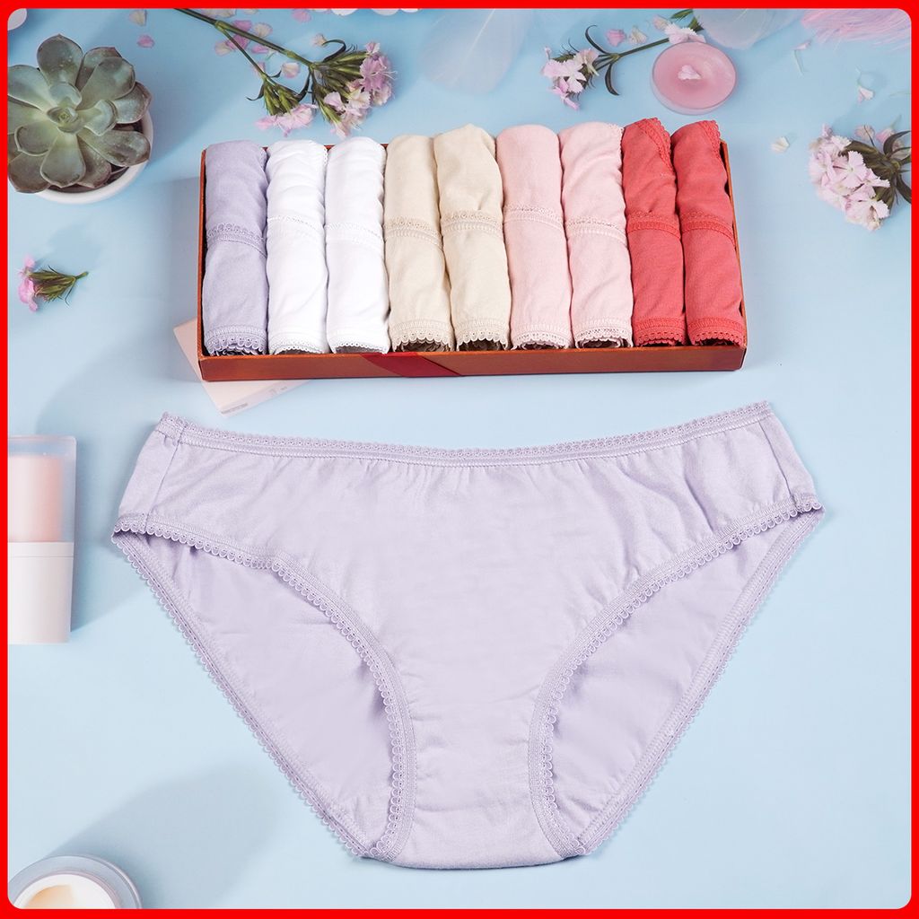 Combo 10 quần lót nữ cotton 027P 7048