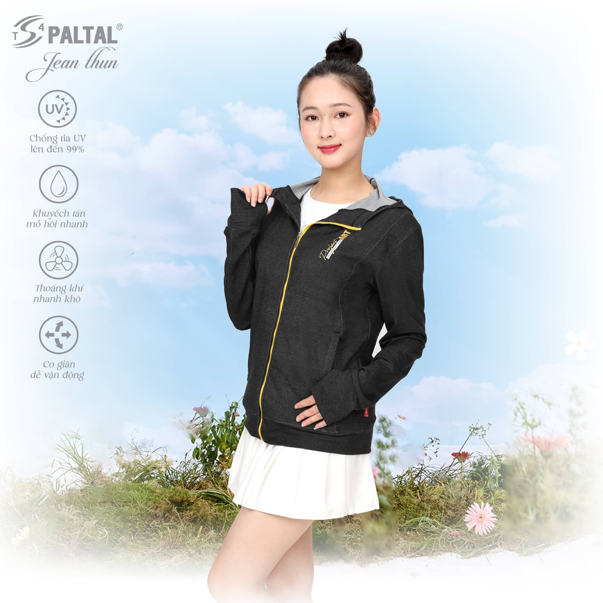Áo khoác nữ chống nắng, chống UV C3 chất jean thun 501p 1264