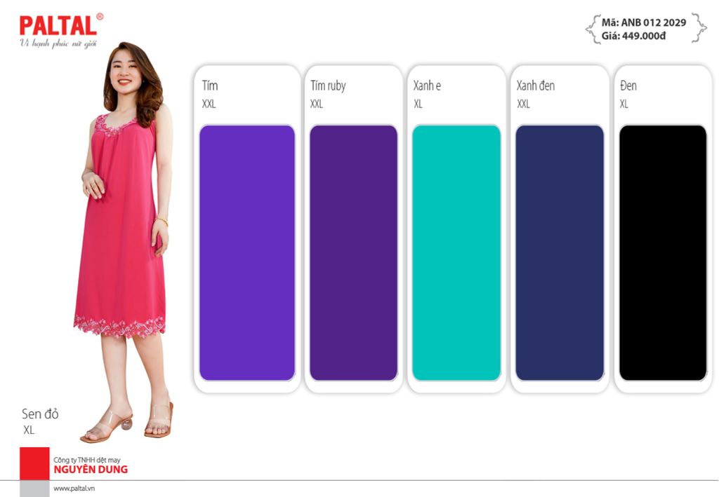 Áo đầm váy ngủ đẹp cao cấp bản thun lạnh 012p 2029