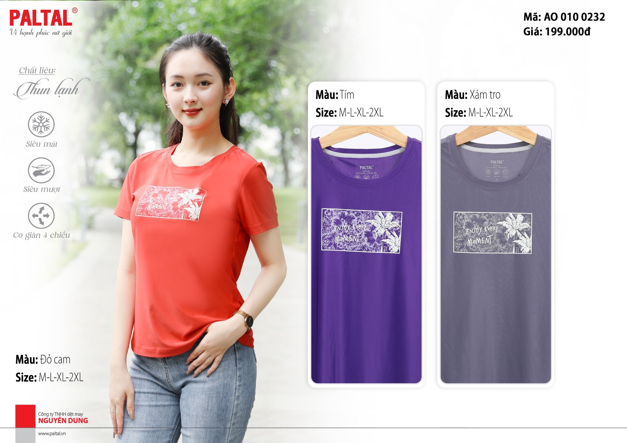 Áo thun nữ tay ngắn chất nhung lạnh 010p 0232