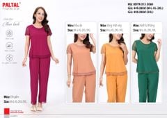 Set đồ bộ nữ kiểu quần dài tay ngắn chất thun lạnh siêu bền 013p 3068