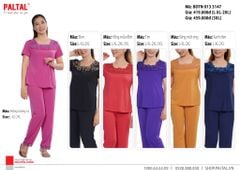 Set đồ bộ nữ kiểu quần dài tay ngắn chất thun lạnh siêu bền 013p 3147