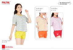 Đồ bộ ngủ nữ quần đùi tay ngắn cotton 025p 5047