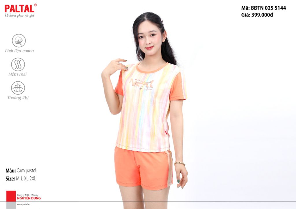 Bộ đùi tay ngắn cotton 025p 5144