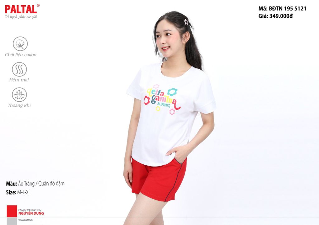 Bộ đùi tay ngắn cotton 195p 5121