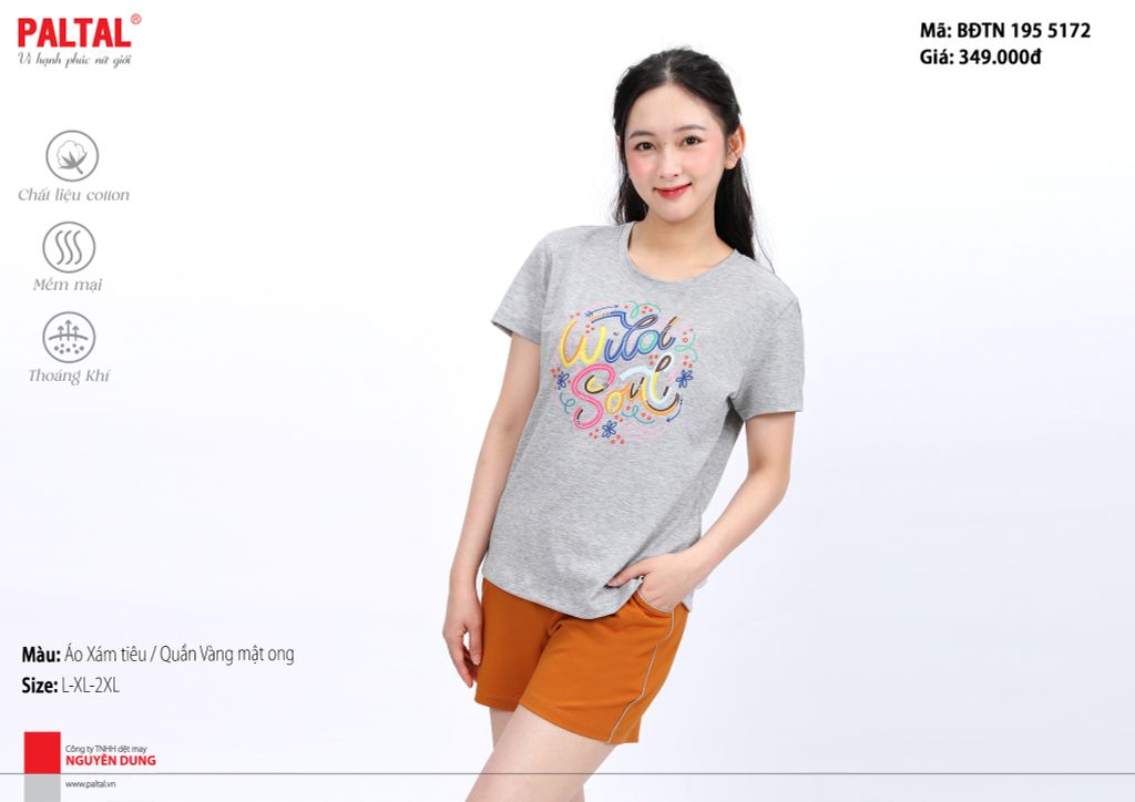 Bộ đùi tay ngắn cotton 195p 5172