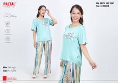 Set đồ bộ nữ kiểu quần dài tay ngắn chất lụa nhung 263p 3347