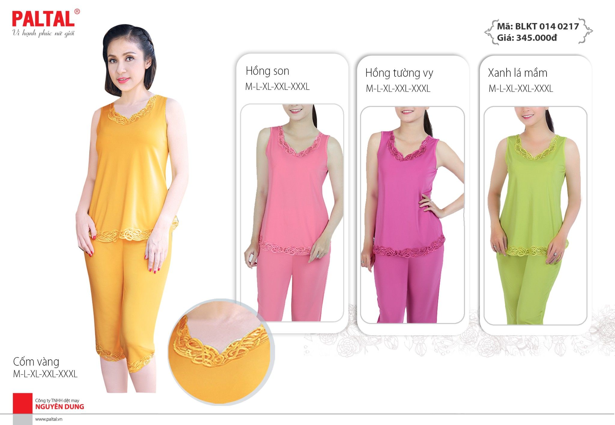 Set đồ bộ nữ kiểu quần lửng không tay chất thun lạnh siêu bền014p 0217