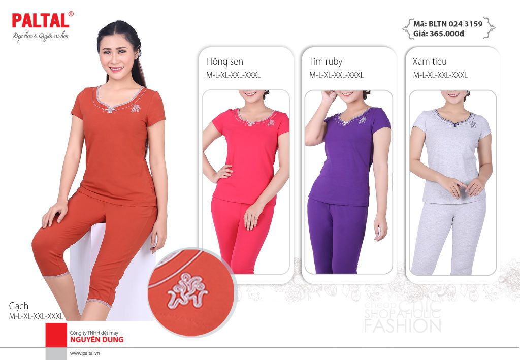 Bộ lửng tay ngắn cotton 024p 3159