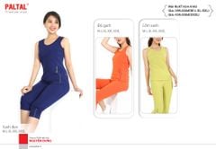 Set đồ bộ nữ kiểu quần lửng không tay chất cotton siêu mát 024p 4182