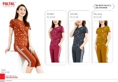 Set đồ bộ nữ kiểu quần lửng tay ngắn cotton cvc mát 194p 4211