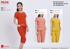 Set đồ bộ nữ kiểu quần lửng tay ngắn cotton cvc mát 194p 4270