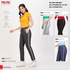 Quần thể thao nữ ống dài thun chất vảy cá cotton cvc mát 408p 8064