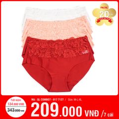 Combo 7 Quần Lót Nữ Thun Lạnh 017P 7127