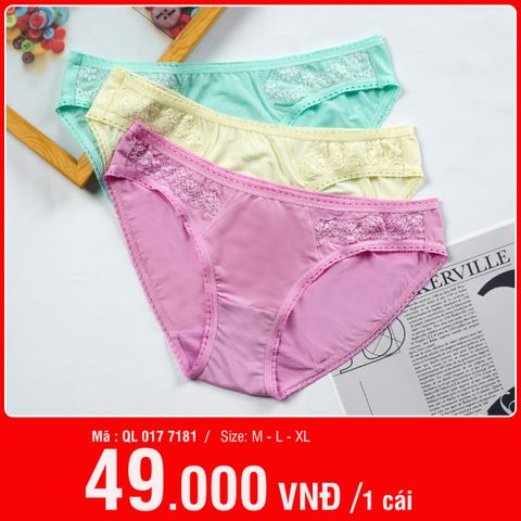 .quần lót nữ chất thun lạnh siêu bền 017p 7181