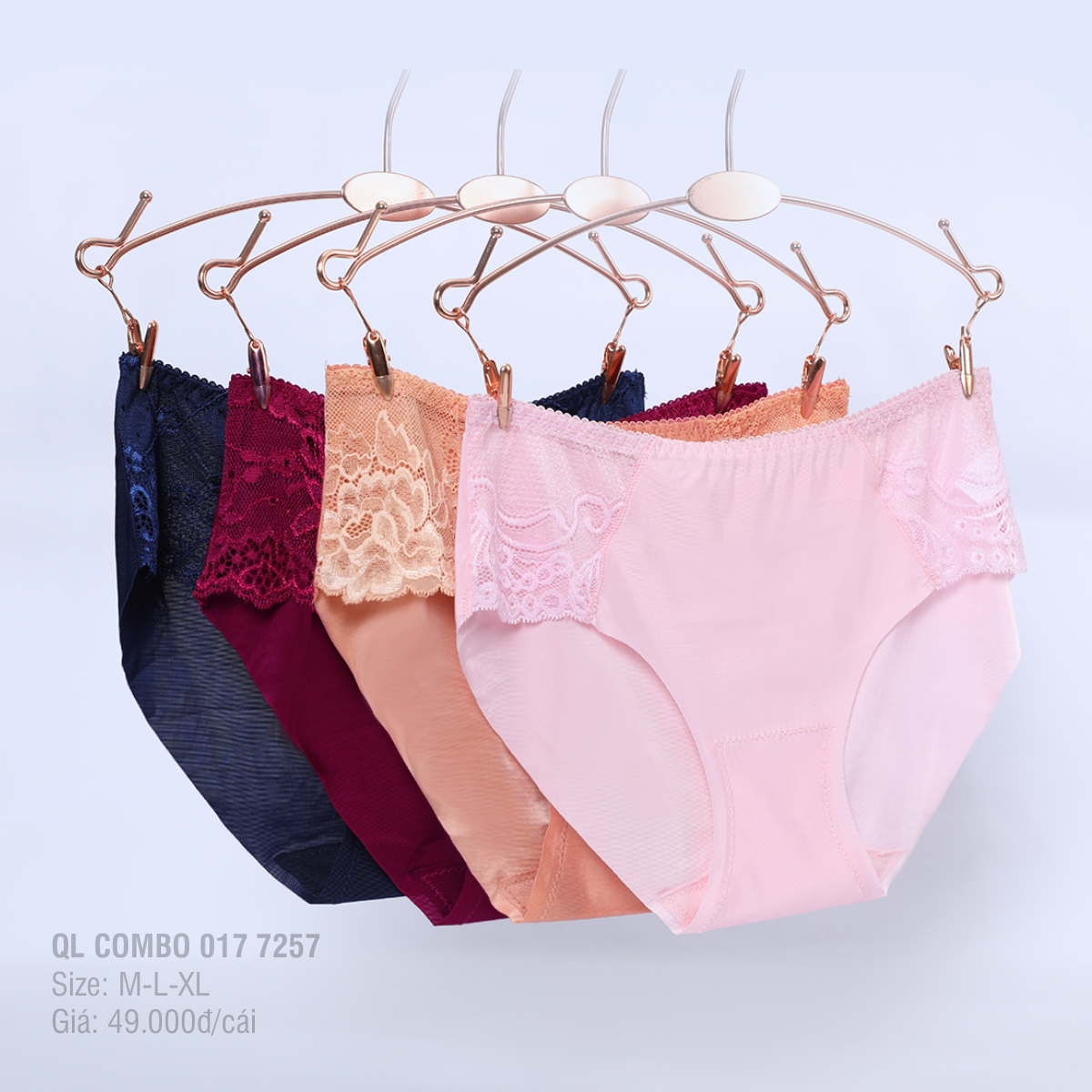 Combo 02-06-10 quần lót nữ chất thun lạnh siêu bền 017p 7257