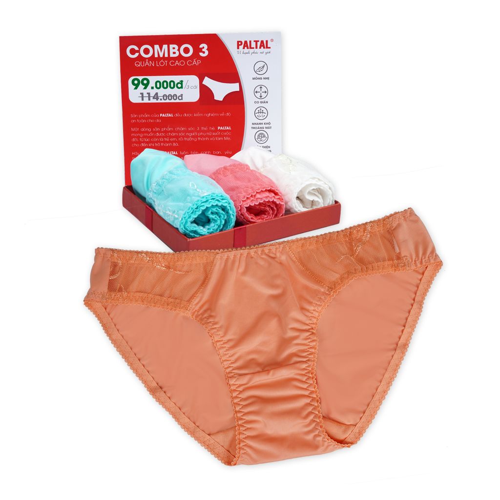 Combo 3 quần lót nữ thun lạnh 017p 8196