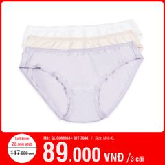 Combo 3 quần lót nữ cotton 027P 7046