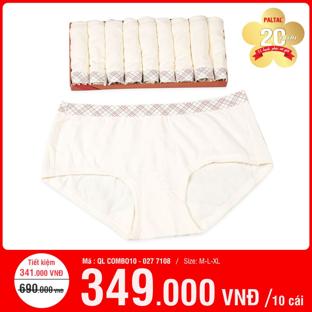 Combo 10 Quần Lót Nữ Cotton 027P 7108