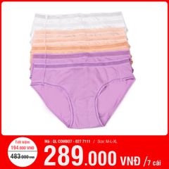 Combo 7 Quần Lót Nữ Cotton 027P 7111