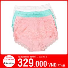 Combo 7 Quần Lót Nữ Cotton 027P 7115