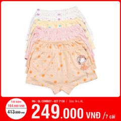 Combo 7 quần lót trẻ em baby cotton 027p 7138