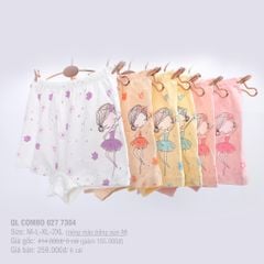 Combo 06 quần lót trẻ em / Baby chất cotton siêu mát 027p 7304