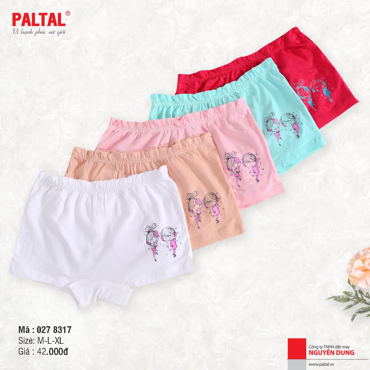 Quần Lót Baby Trẻ Em Cao Cấp Paltal QL 027P 8317