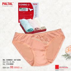 Combo 3 quần lót cotton nữ 027p 8395