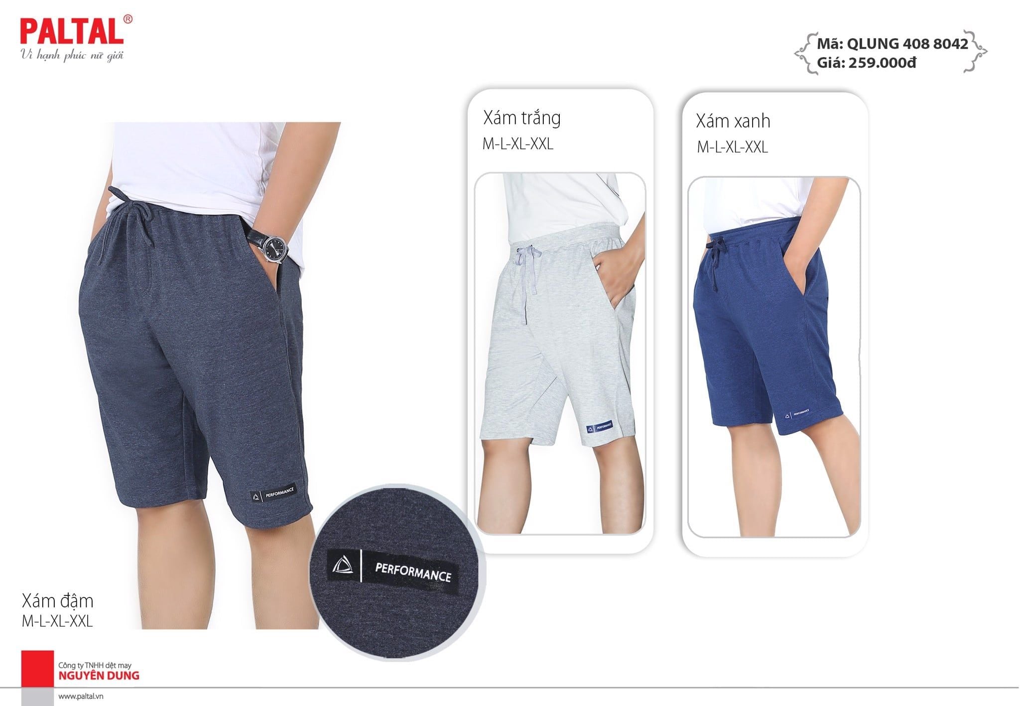 Quần lửng nam chất vảy cá cotton cvc mát 408p 8042