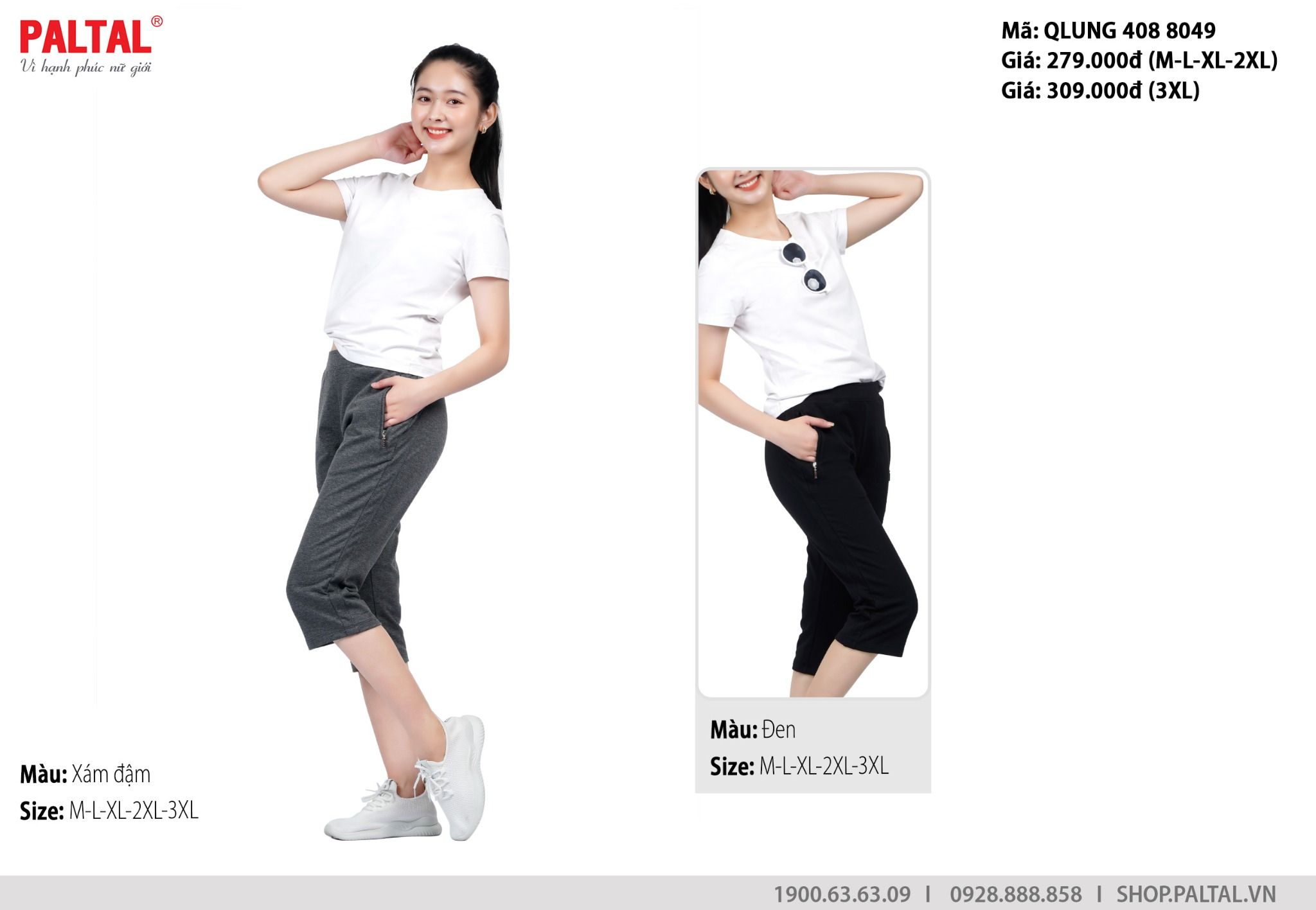 quần ống lửng chất vảy cá cotton siêu mát 408p 8049