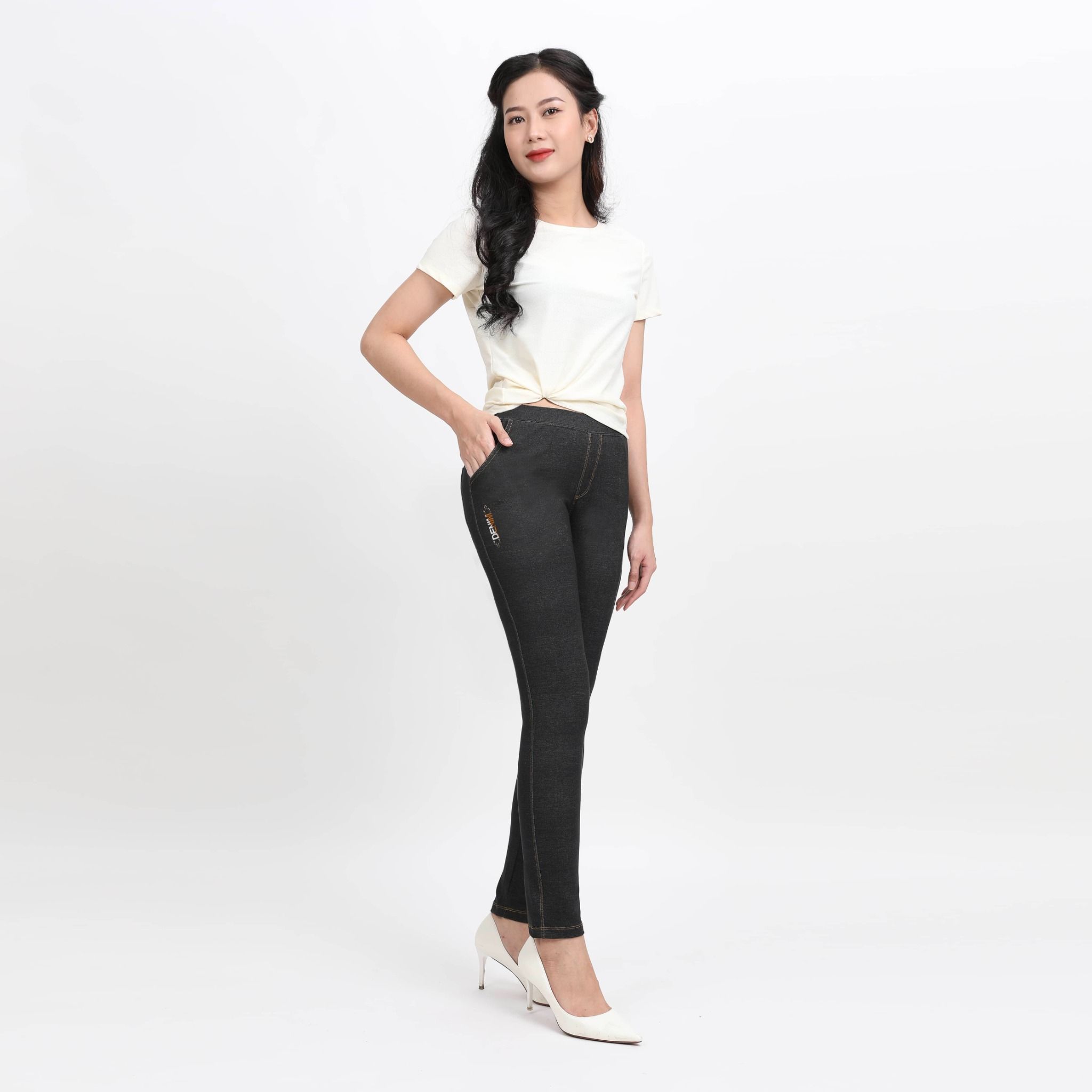 Quần chất jean ống dài 508p 8053