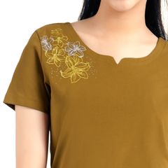 Đồ bộ mặc nhà cao cấp nữ kiểu quần dài tay ngắn cotton 023p 3316