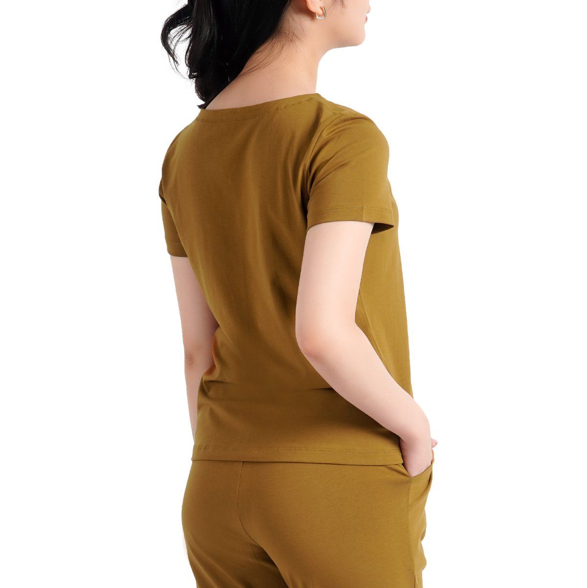 Set đồ bộ nữ kiểu quần dài tay ngắn chất cotton siêu mát 023p 3316