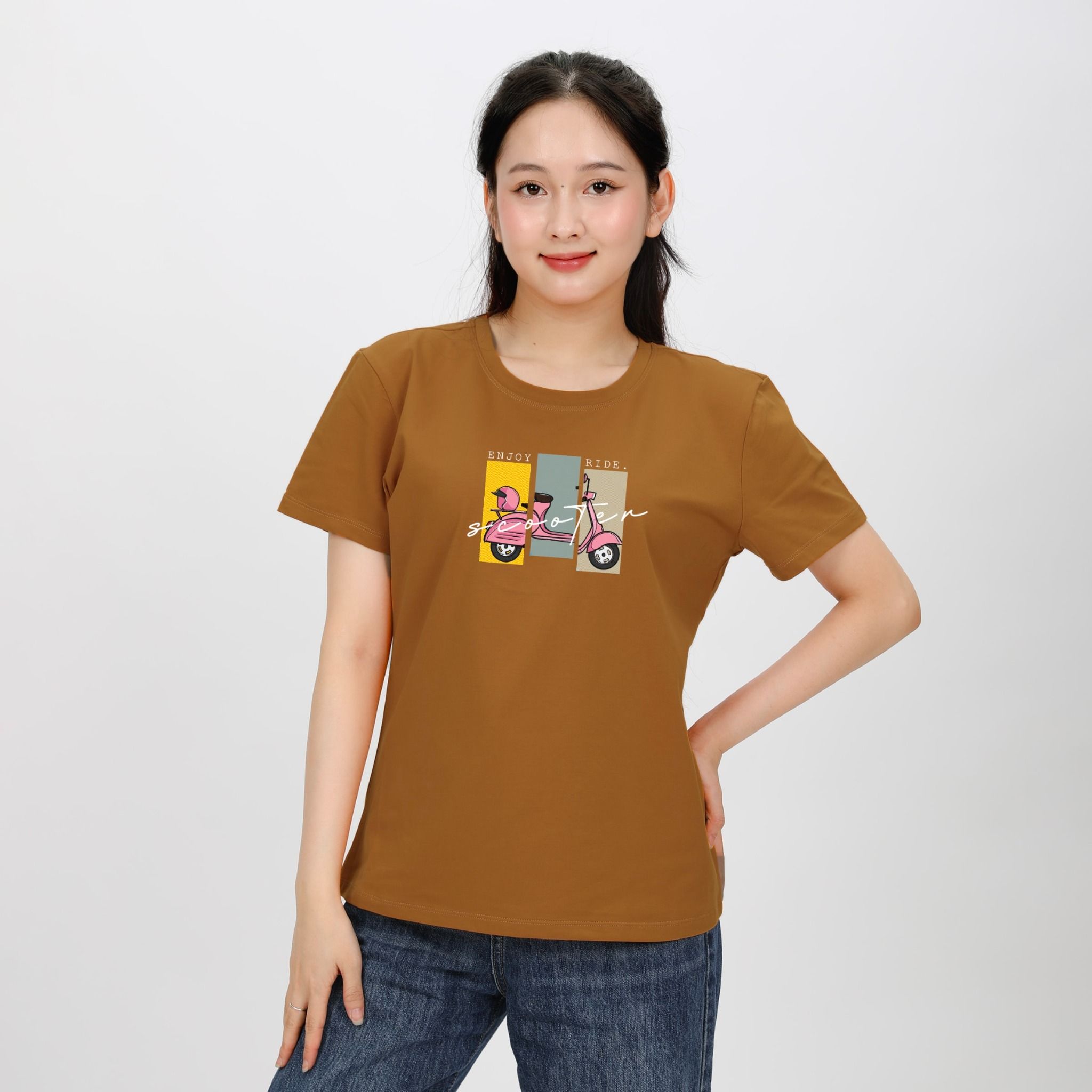 Áo thun nữ form suông chất cotton siêu mát 020p 0871