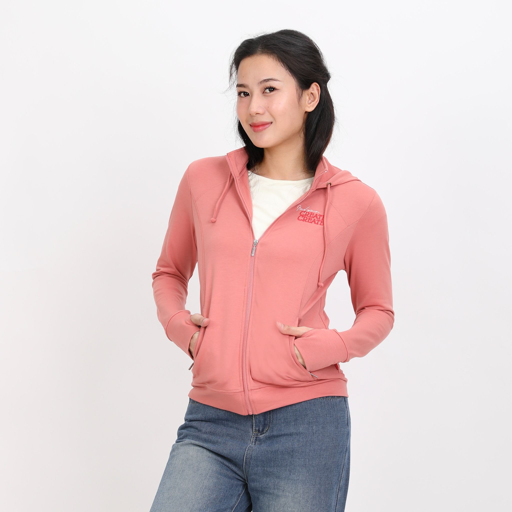 Áo khoác nữ chống nắng, chống UV chất vảy cá cotton cvc mát 401p 1308