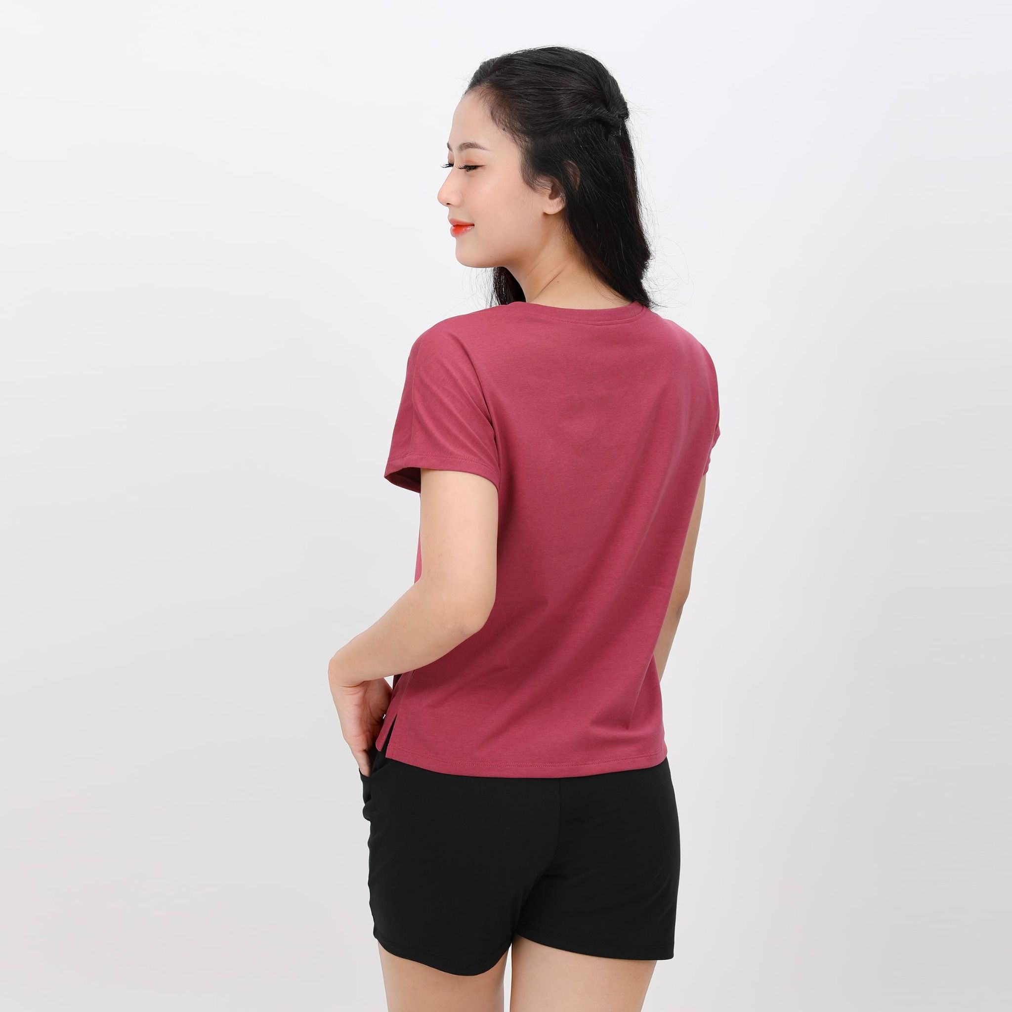 Set đồ bộ nữ kiểu quần đùi nữ kiểu quần đùi tay ngắn chất cotton siêu mát 195p 2053