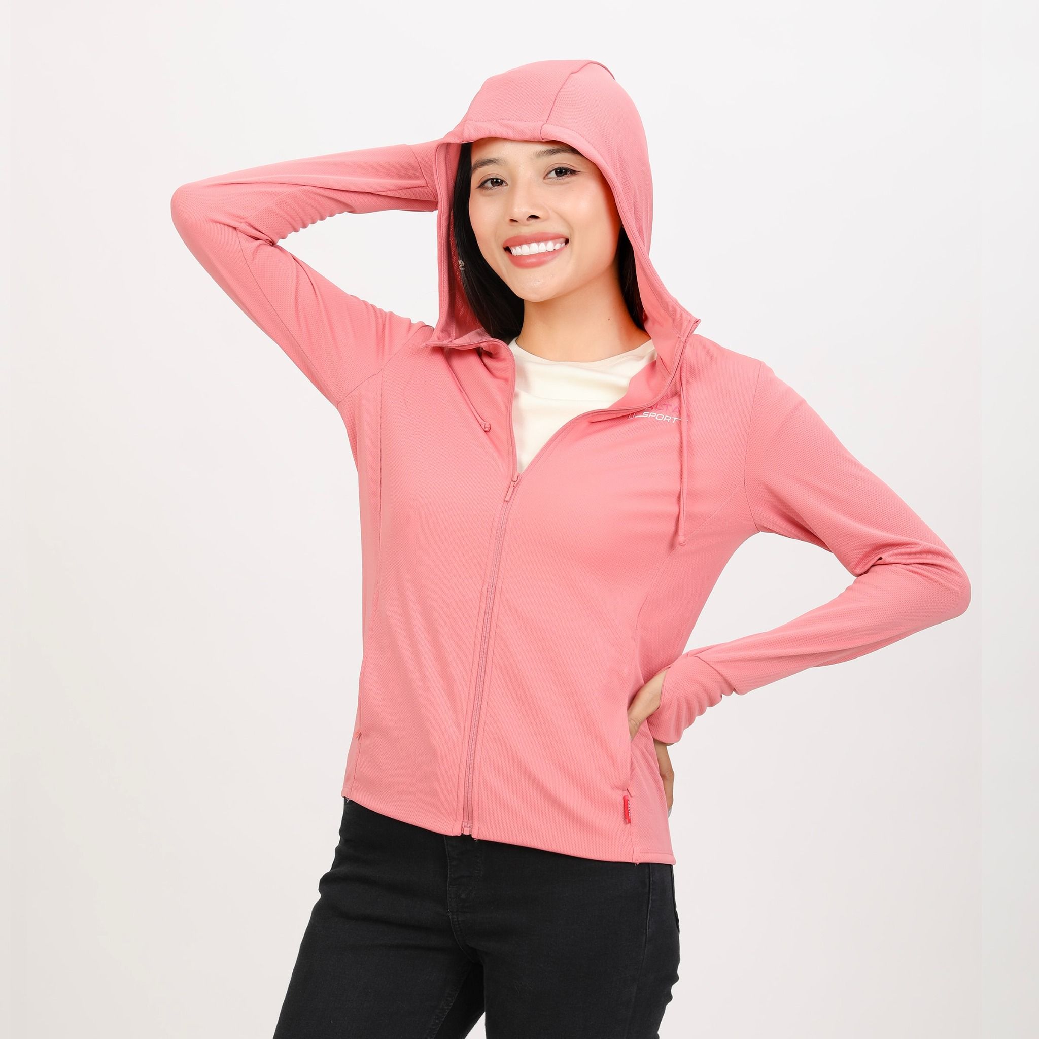 Áo khoác nữ chống nắng, chống UV chất poly mắc lưới siêu thoáng khí 311p 1304