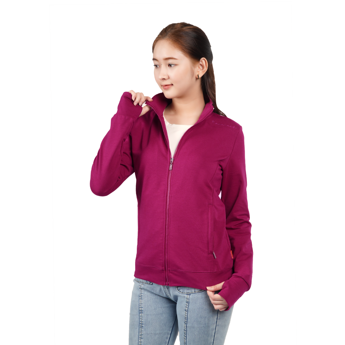 ..Áo khoác nữ chống nắng, chống UV chất vảy cá cotton cvc mát 401p 1216